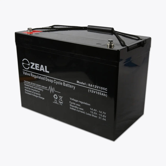 Zeal 105AH Deep Cycle AGM battery