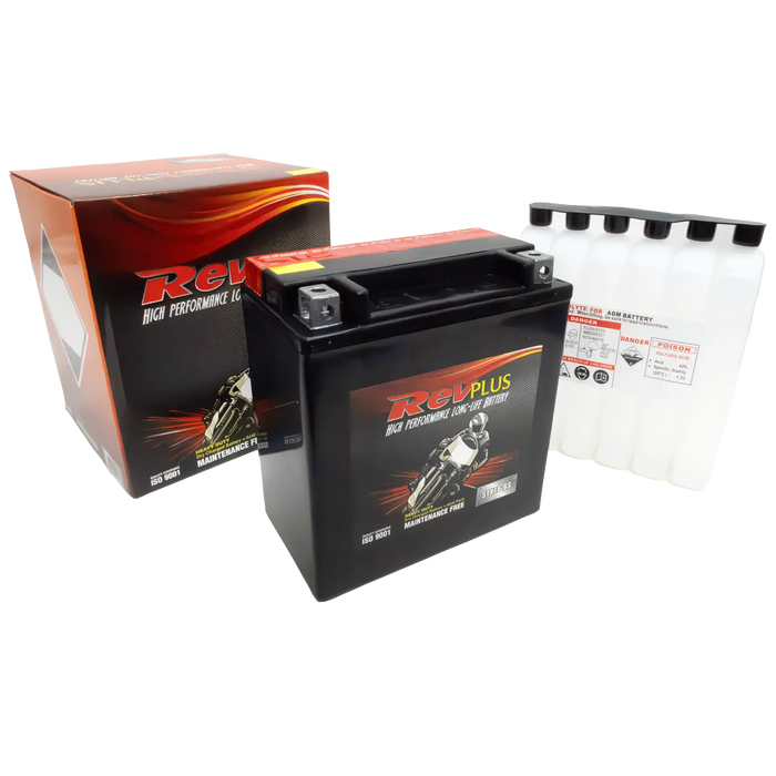 RevPlus STX16-BS / YTX16-BS Motorbike AGM Battery