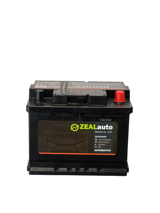 Zeal LN2 AGM / 5526 / DIN55LH AGM Battery - 12V 680 CCA Battery
