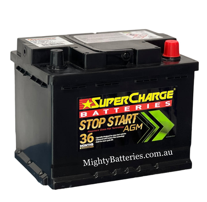 SuperCharge MF55HSS AGM / DIN53LH-AGM Battery