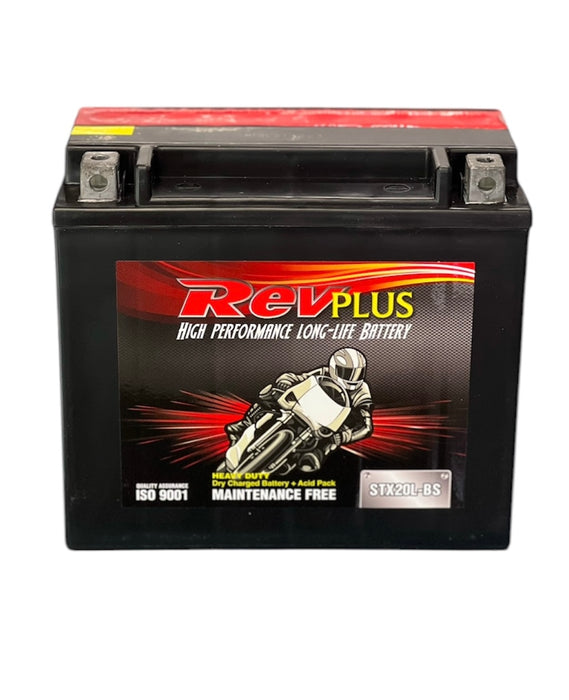 RevPlus STX20L-BS / YTX20L-BS Motorbike Battery