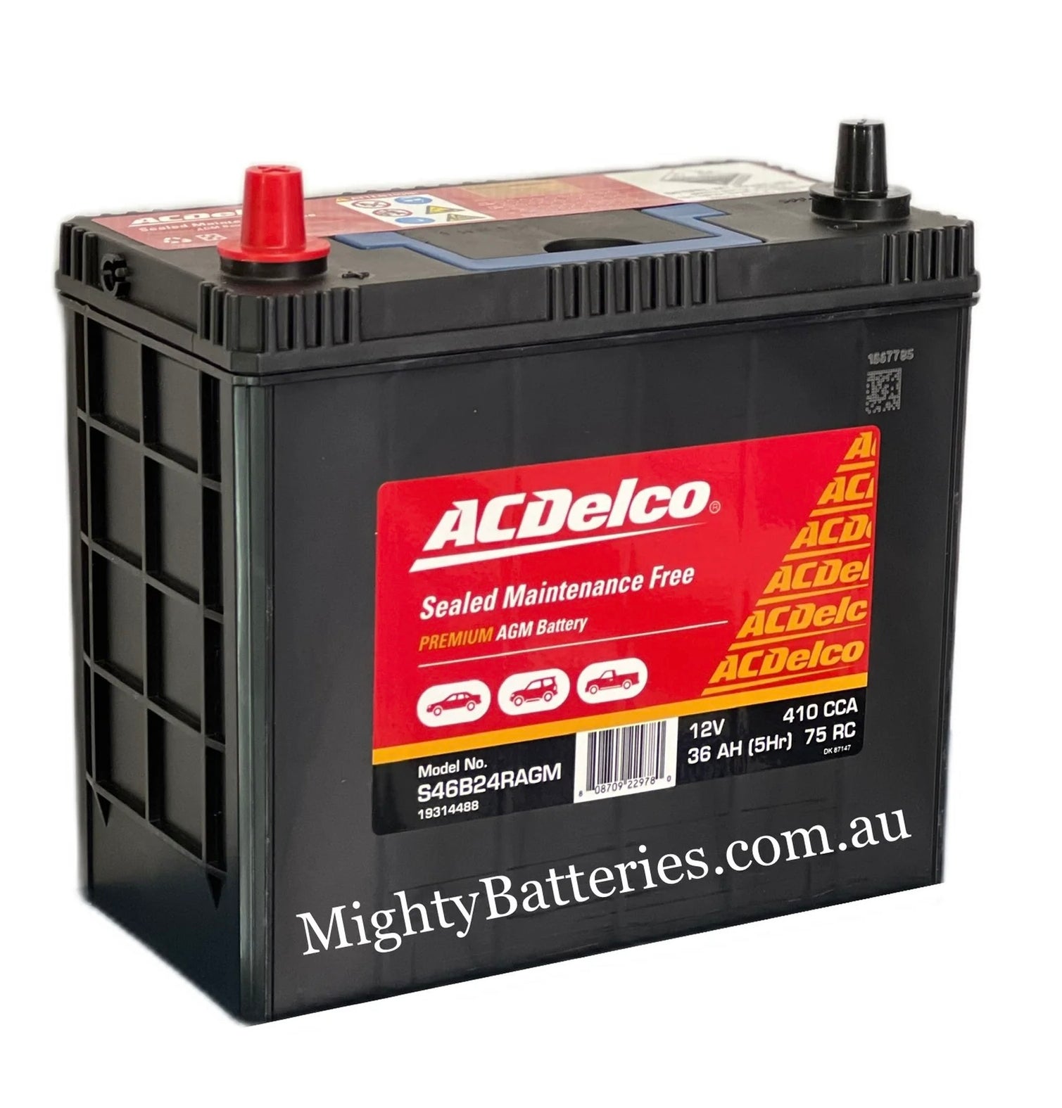 ACDelco S46B24R AGM / 5511 Battery (Auxiliary Hybrid) — Mighty Batteries