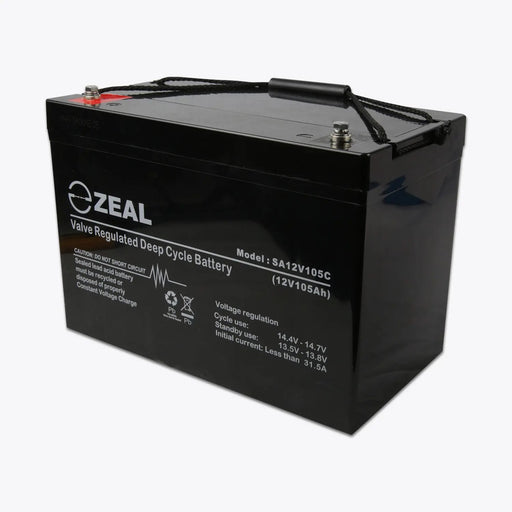 Zeal 105AH Deep Cycle  AGM battery