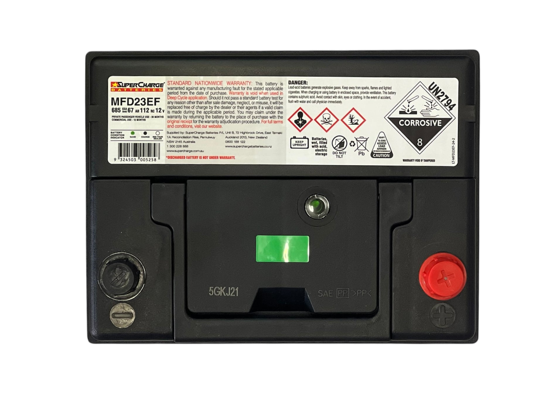 SuperCharge Q85L (MFD23EF / 4032) EFB 12V 685CCA – Start-Stop Battery ...
