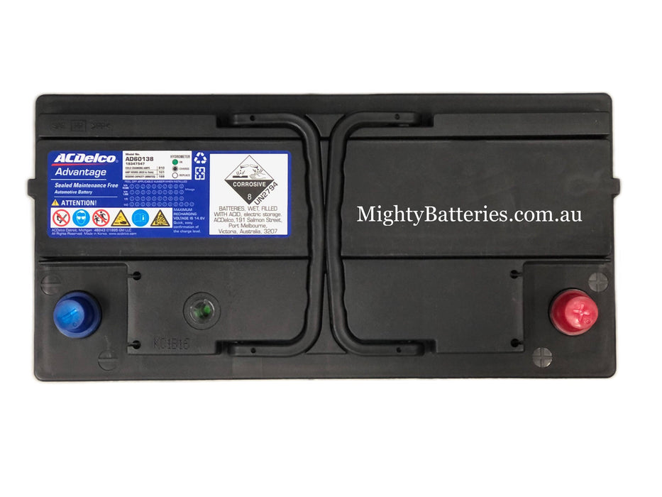 ACDelco DIN85LH (AD60138) battery  / MF88H / DIN88HMF  / NRMA 3884 / 60038